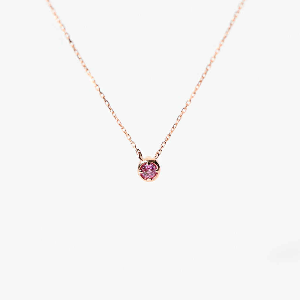 バースデーネックレス カヌレ 2月 アメジスト【K10YG】