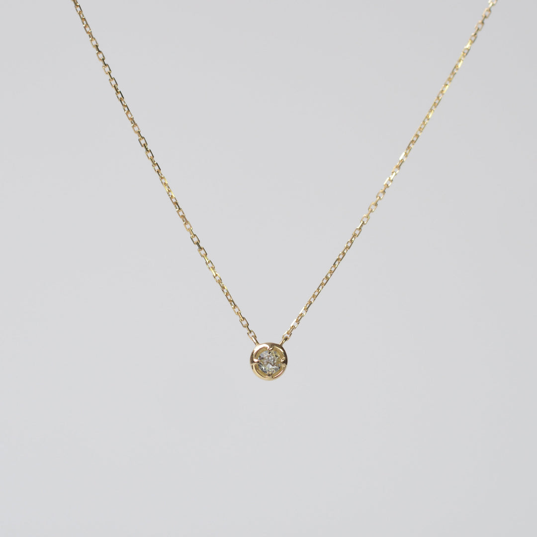 バースデーネックレス カヌレ 3月 アクアマリン【K10YG】