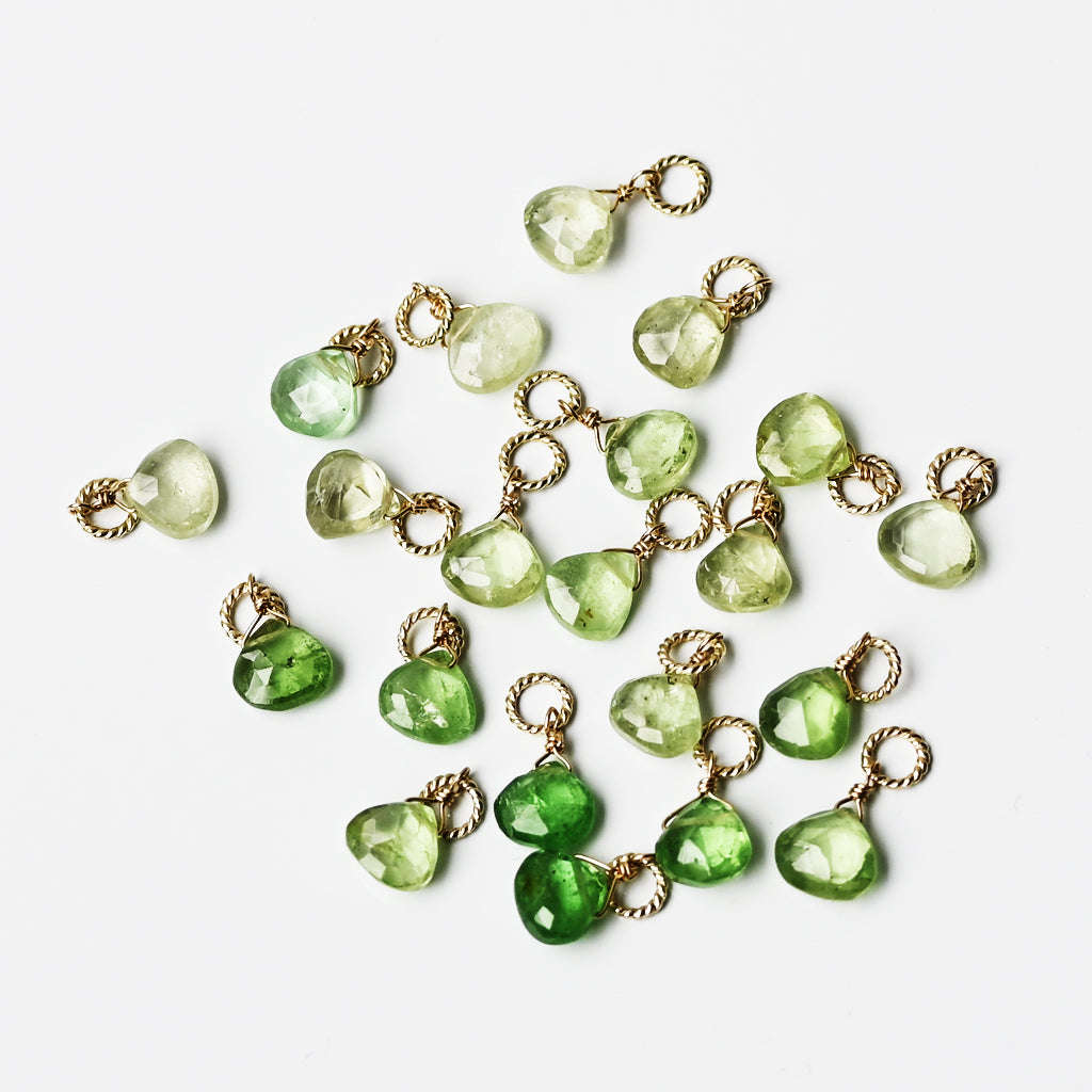 【数量限定】ツァボライトチャーム【K10YG】24AW