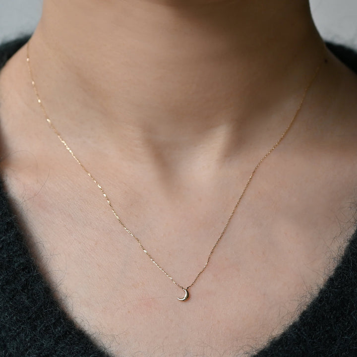 Cookie 月 ネックレス【K10YG】22W