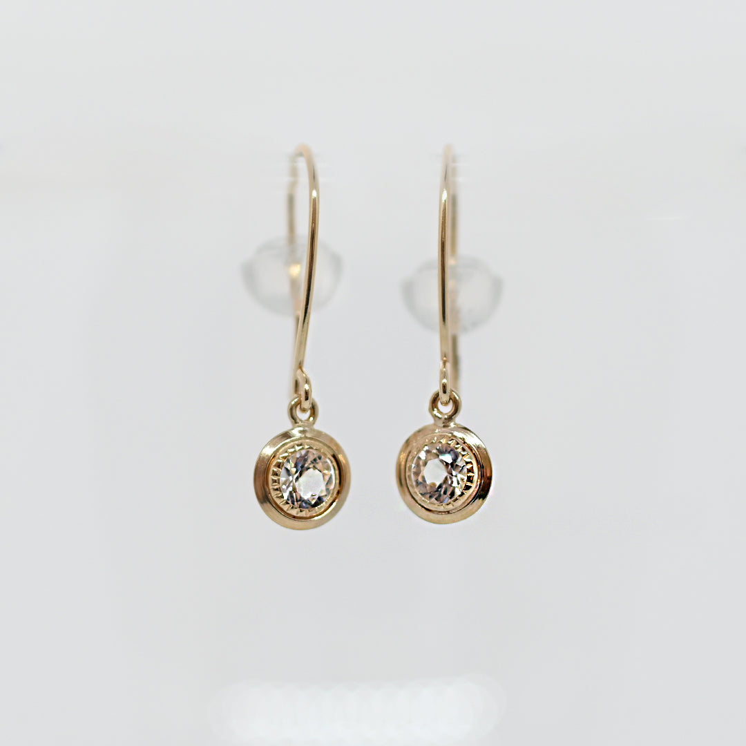 天然石スイングピアス【K10YG】25ss