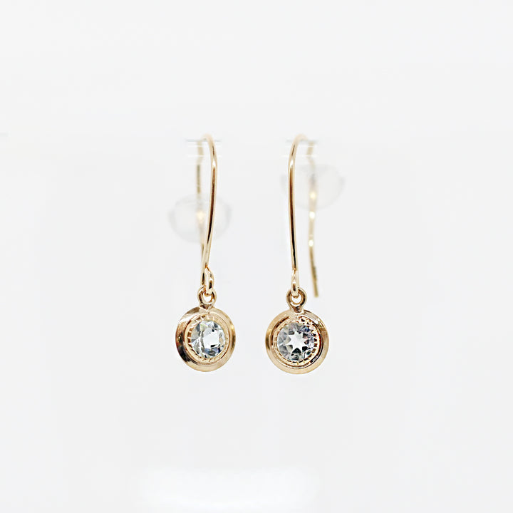 天然石スイングピアス【K10YG】25ss