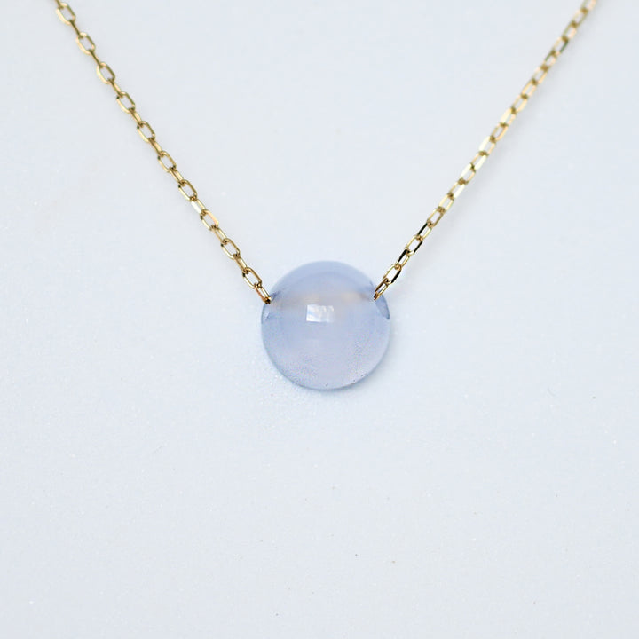 atsumeru jewelry ブルーカルセドニーラウンドカボションカット 24aw