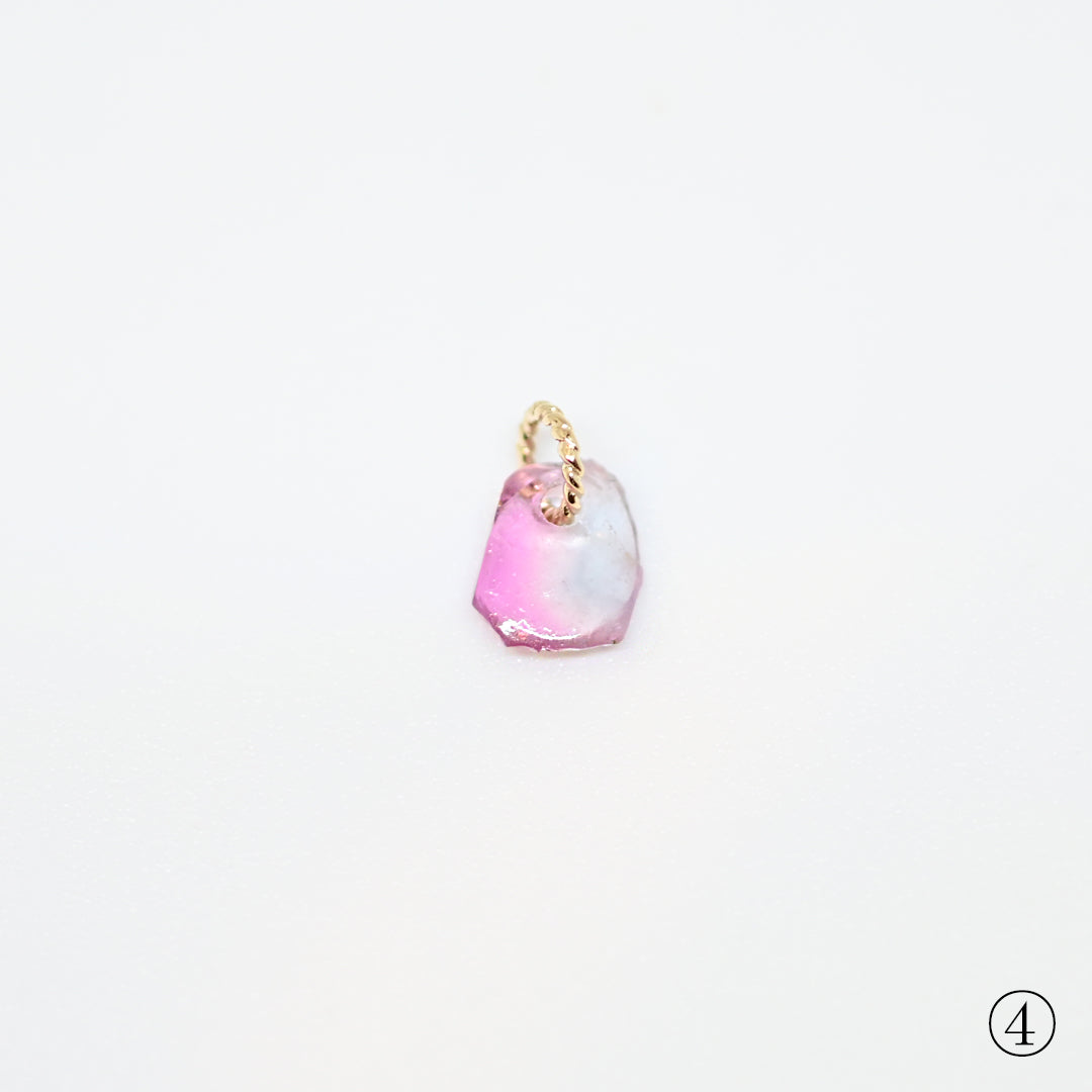 1点物 バイカラートルマリン原石 チャーム 25AW