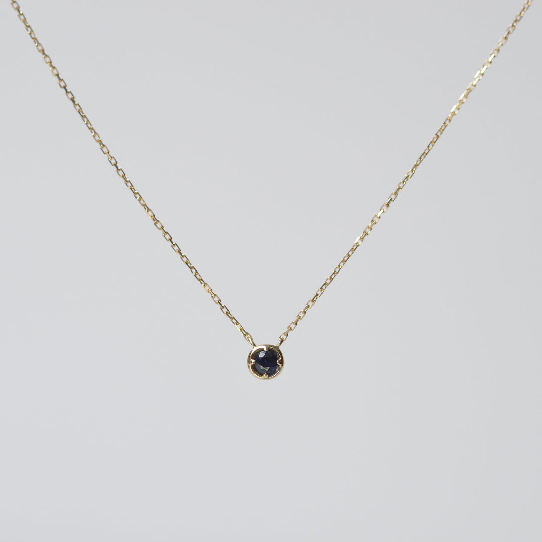 バースデーネックレス カヌレ 9月 サファイア【K10YG】