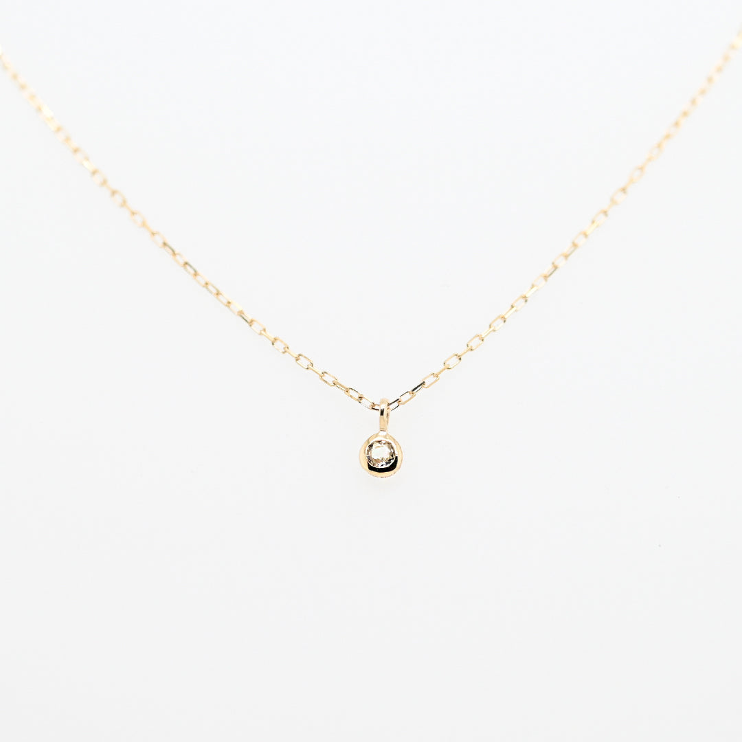 3月誕生石ネックレス アクアマリン【K10YG】