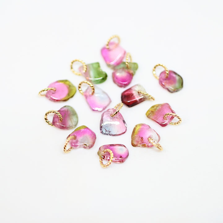 1点物 バイカラートルマリン原石 チャーム 25AW