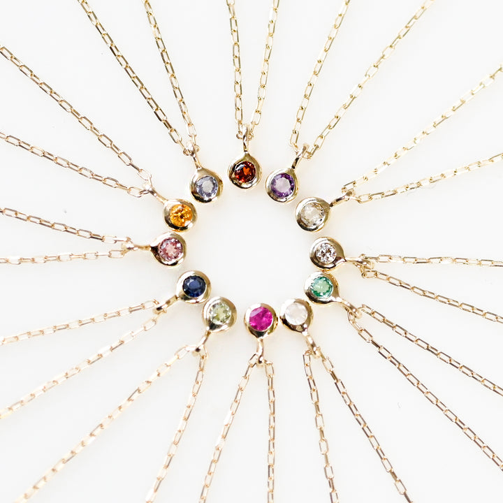 5月誕生石ネックレス エメラルド【K10YG】