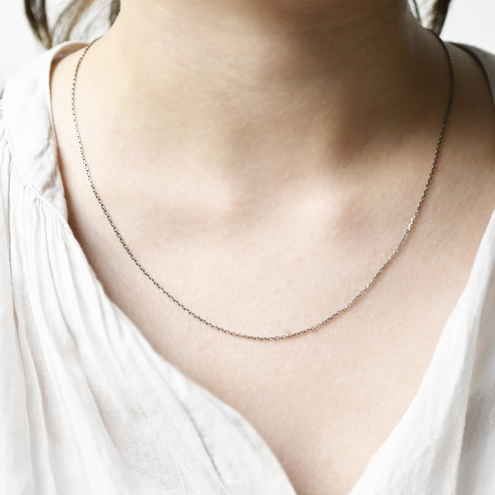 Silver925(燻) 50cmチェーン 24aw