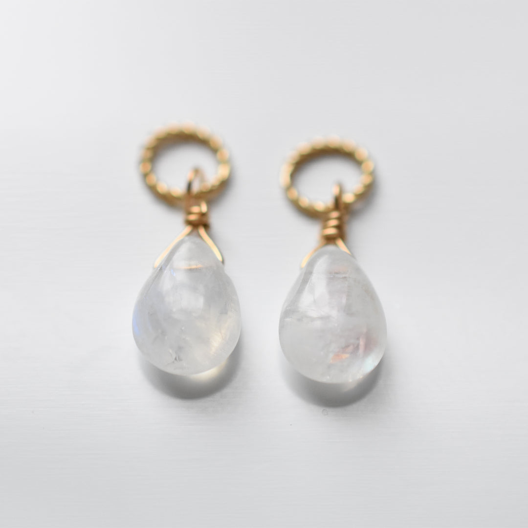 ブルームーンストーンチャーム【K10YG】