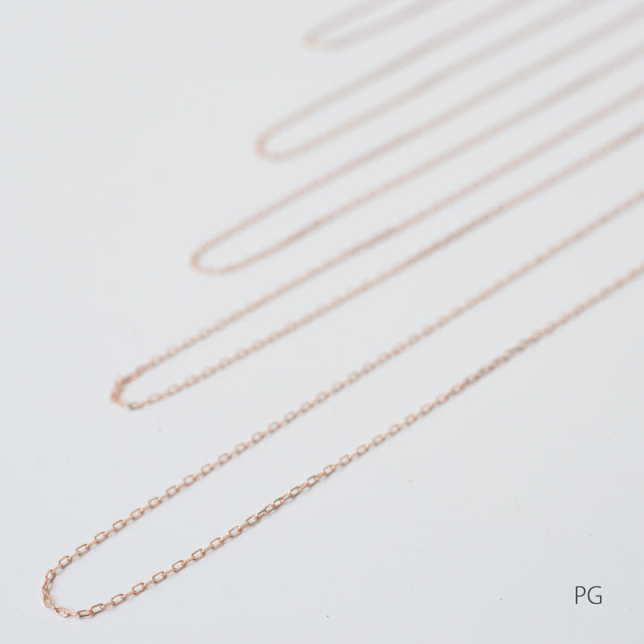 角小豆・チェーンネックレス 0.24 K10YG・K10PG・K10WG・K18YG・K18PG・K18WG