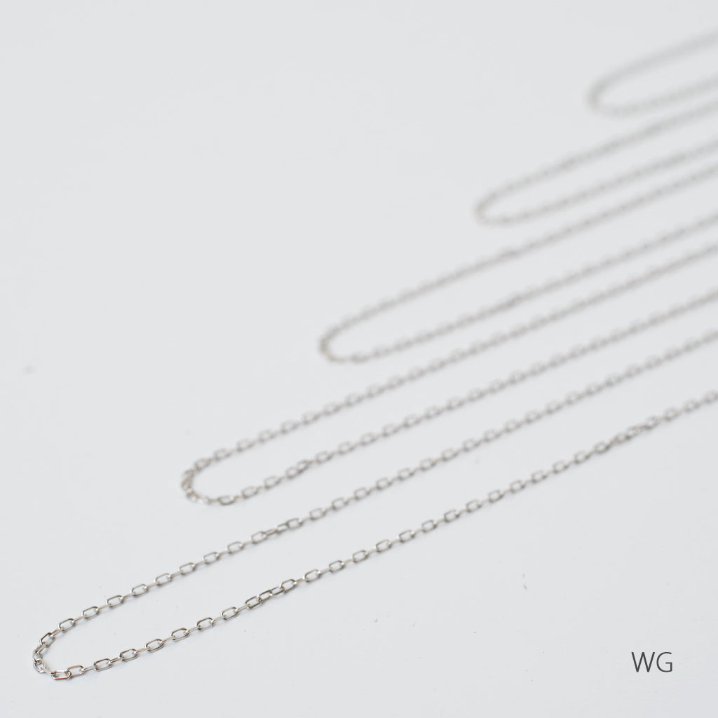 角小豆・チェーンネックレス 0.24 K10YG・K10PG・K10WG・K18YG・K18PG・K18WG