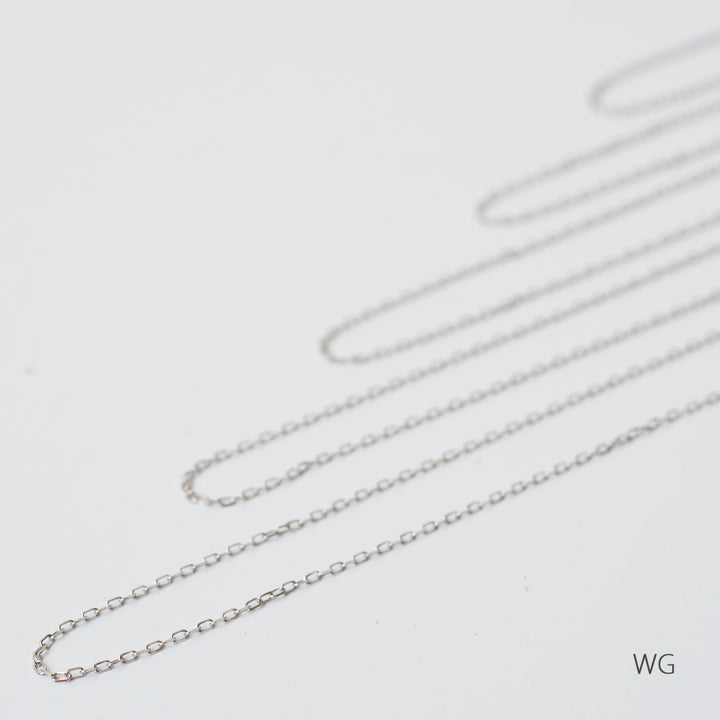 角小豆・チェーンネックレス 0.24 K10YG・K10PG・K10WG・K18YG・K18PG・K18WG