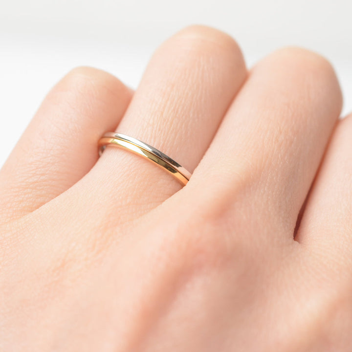 結婚指輪・えんえん  二連リング 幅2㎜