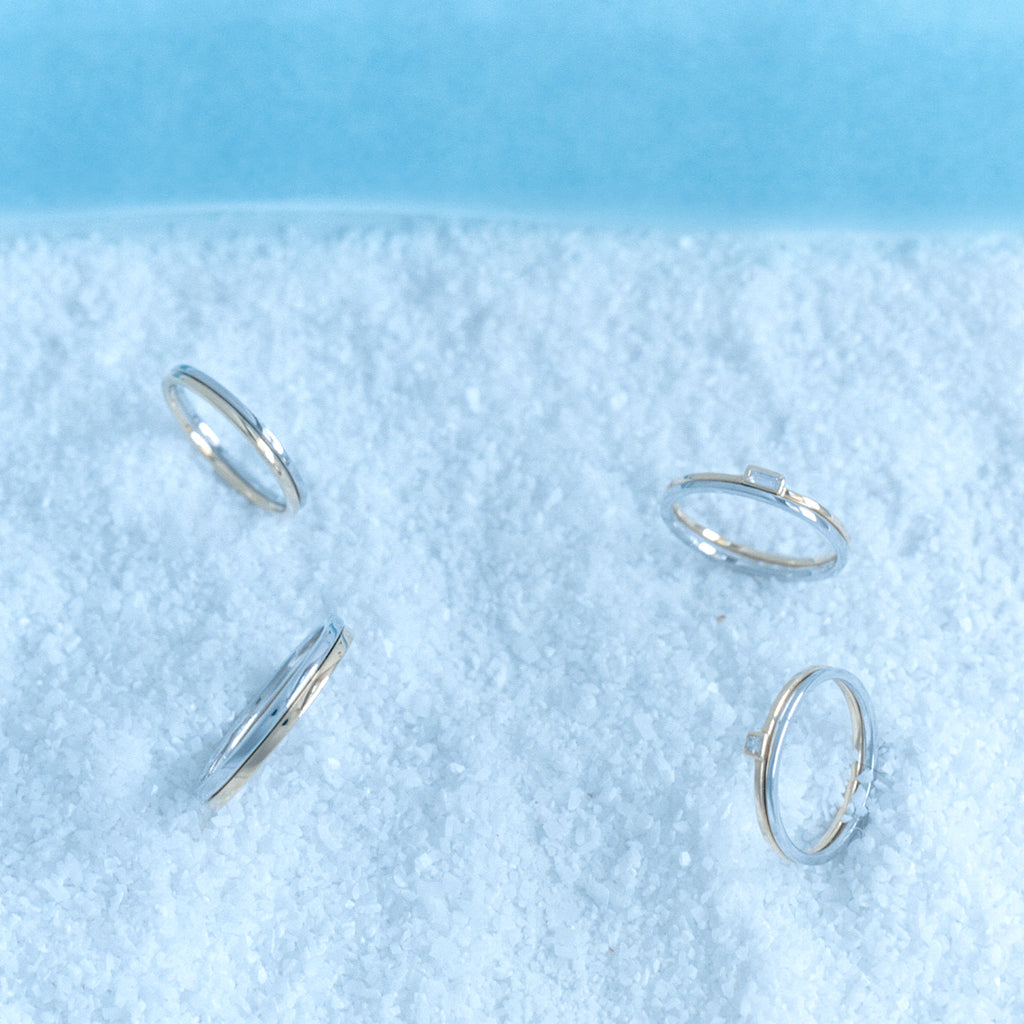 結婚指輪・えんえん  二連リング 幅2㎜