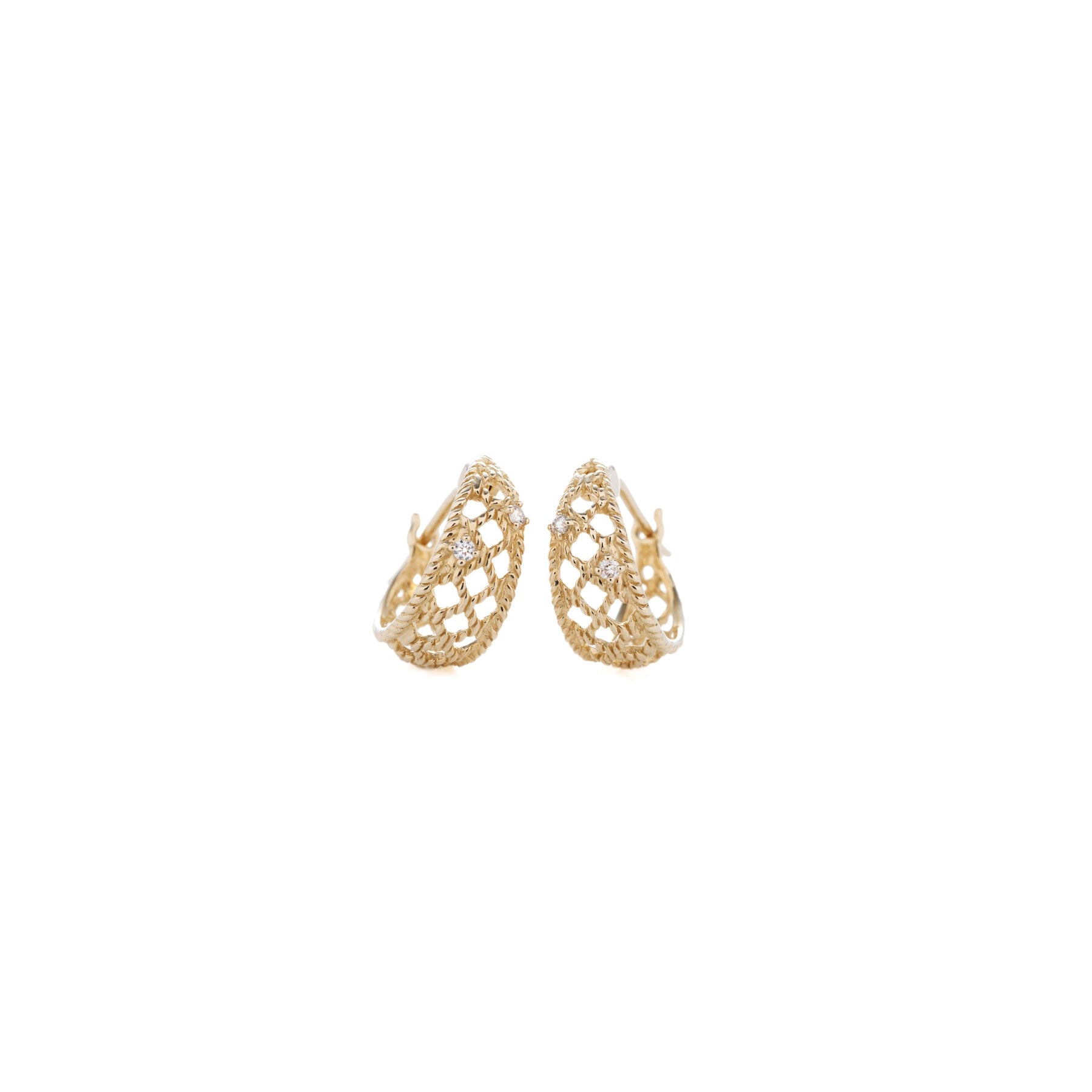 sowi ピアスK18 ハンモック・ダイヤモンドフープピアス sowi ピアスK18 ハンモック・ダイヤモンドフープピアス