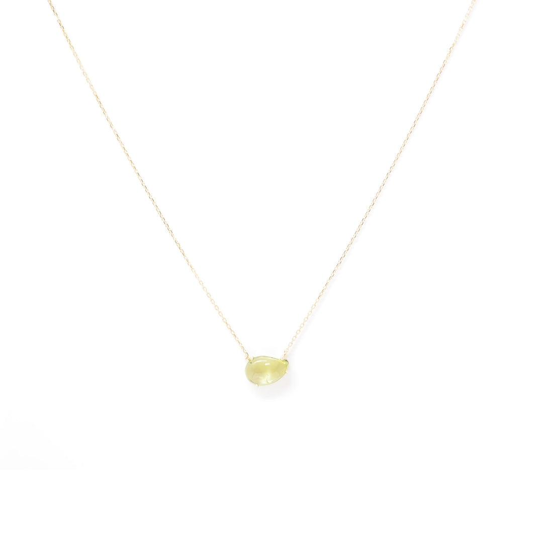 【各種クーポン・ポイントのご利用不可】ファンシーカット 8月 ペリドットネックレス【K10YG】