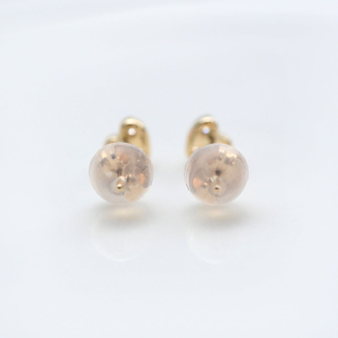 Cookie ダイヤモンド ハート ピアス【K10YG】
