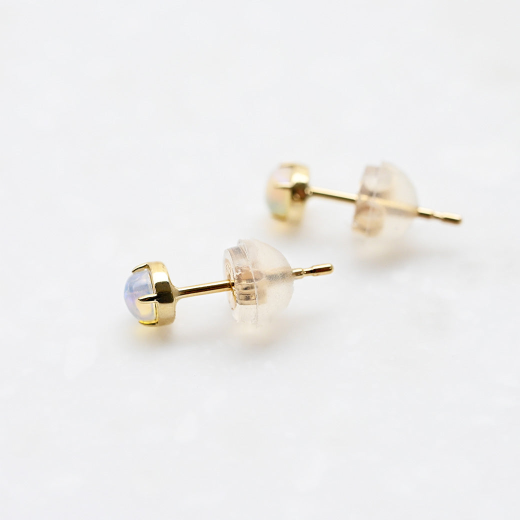 オパール  ラウンドピアス【K10YG】｜Opaline