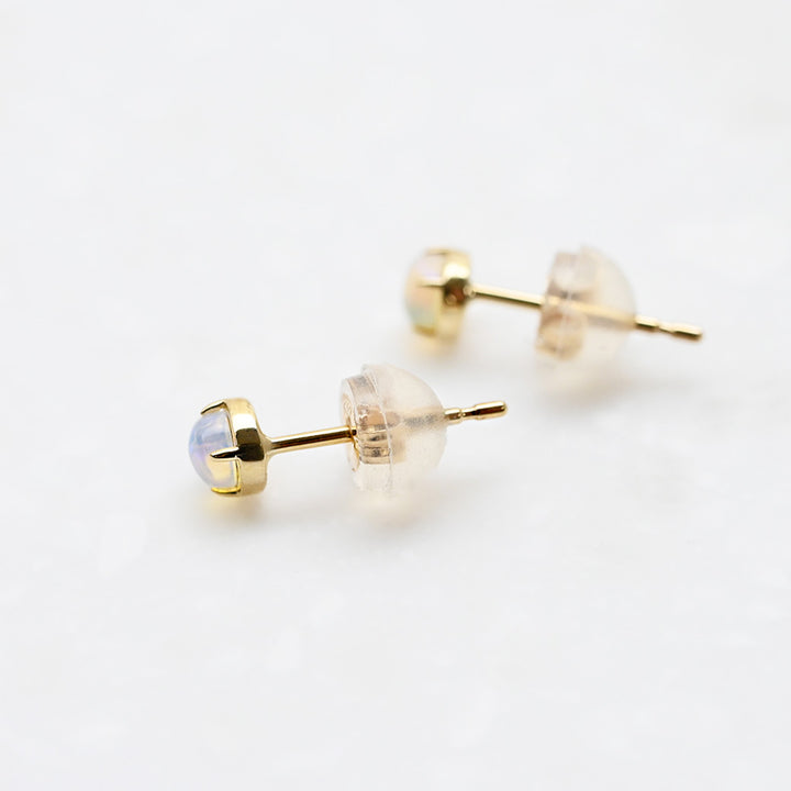 オパール  ラウンドピアス【K10YG】｜Opaline