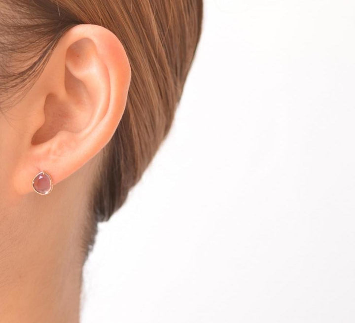 【各種クーポン・ポイントのご利用不可】ファンシーカット 2月 アメジストピアス【K10YG】