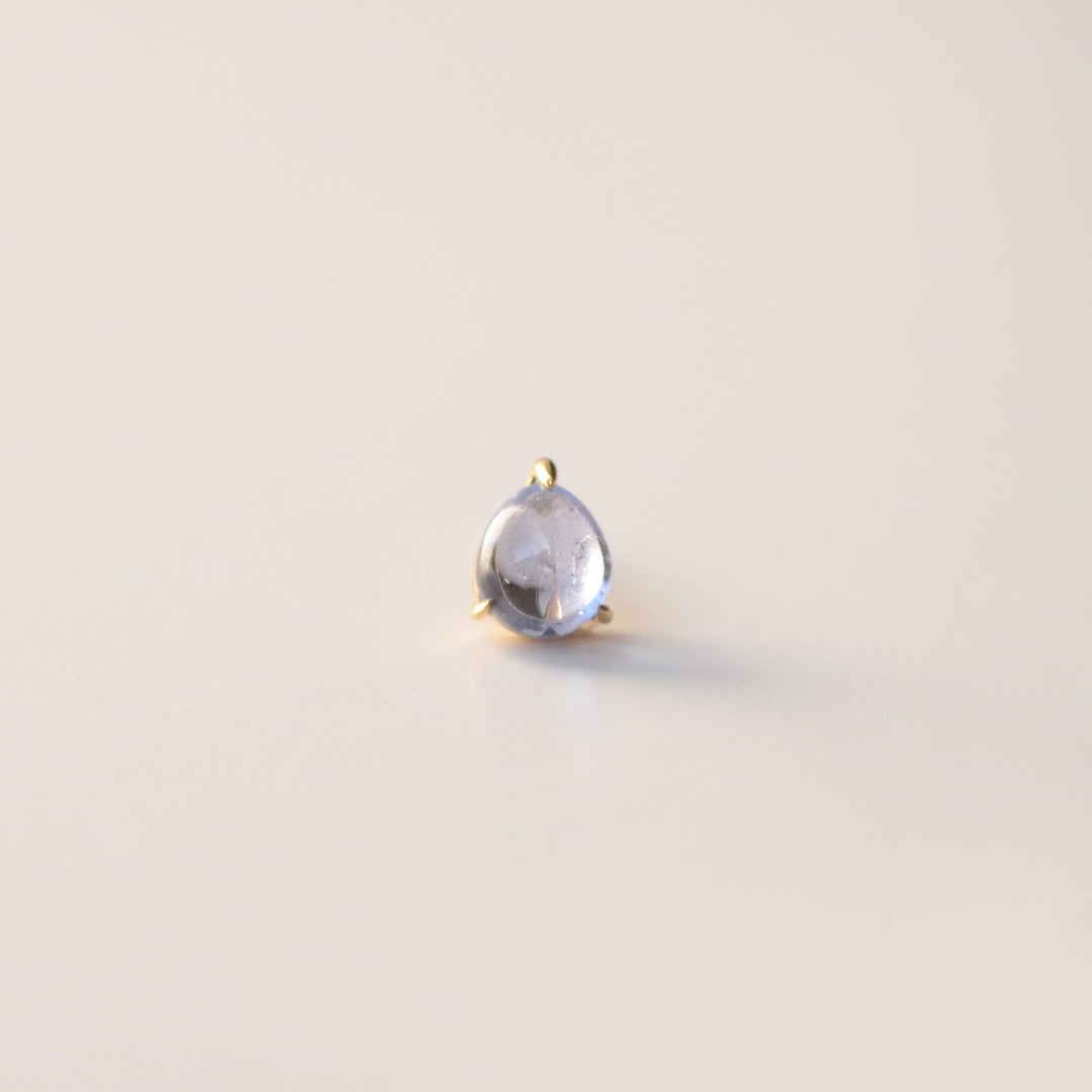 【各種クーポン・ポイントのご利用不可】ファンシーカット 12月 タンザナイトピアス【K10YG】