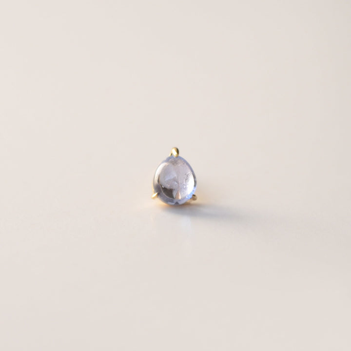 【各種クーポン・ポイントのご利用不可】ファンシーカット 12月 タンザナイトピアス【K10YG】