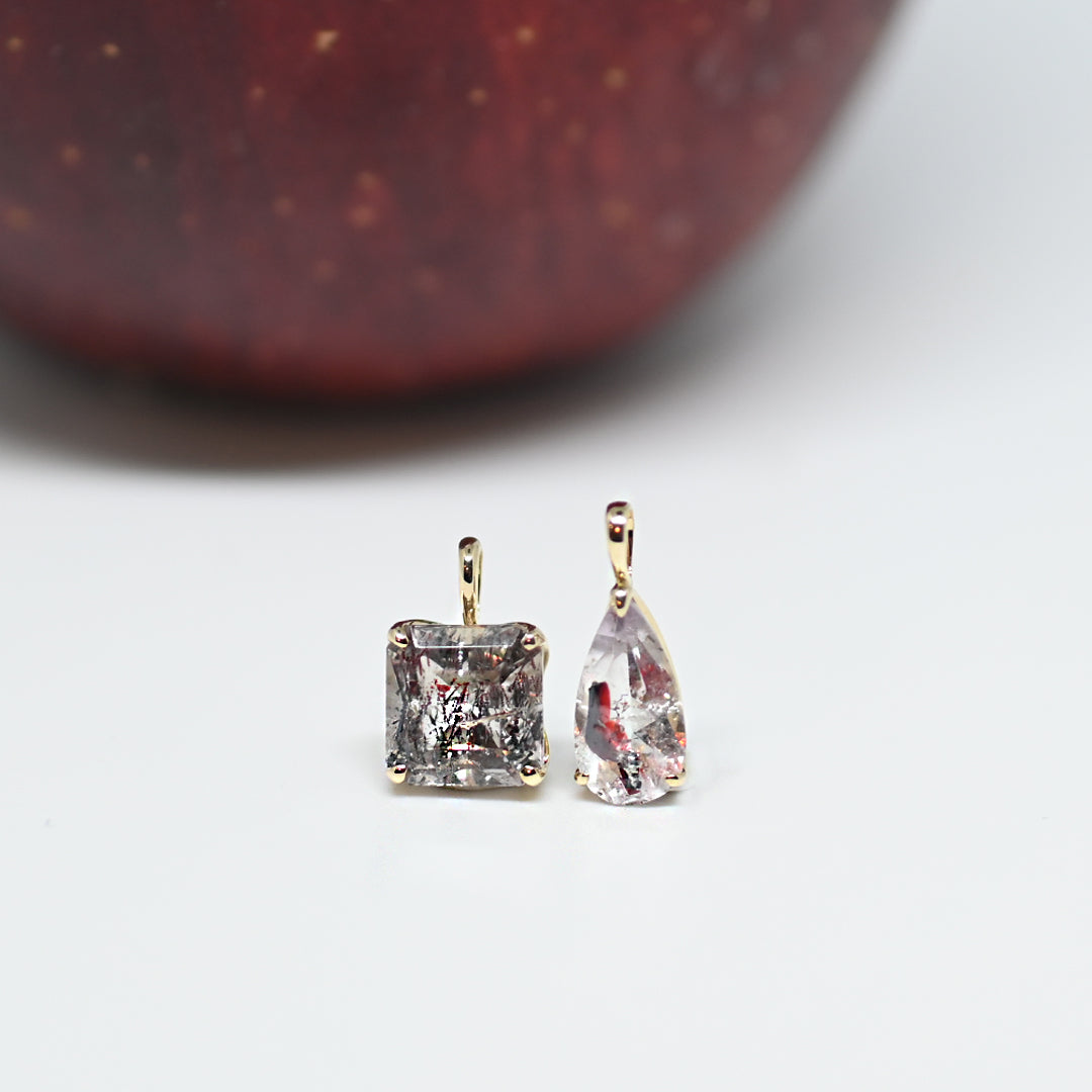 1点物 ゲーサイト ヘマタイト イン クォーツ ペンダントトップ② 25AW