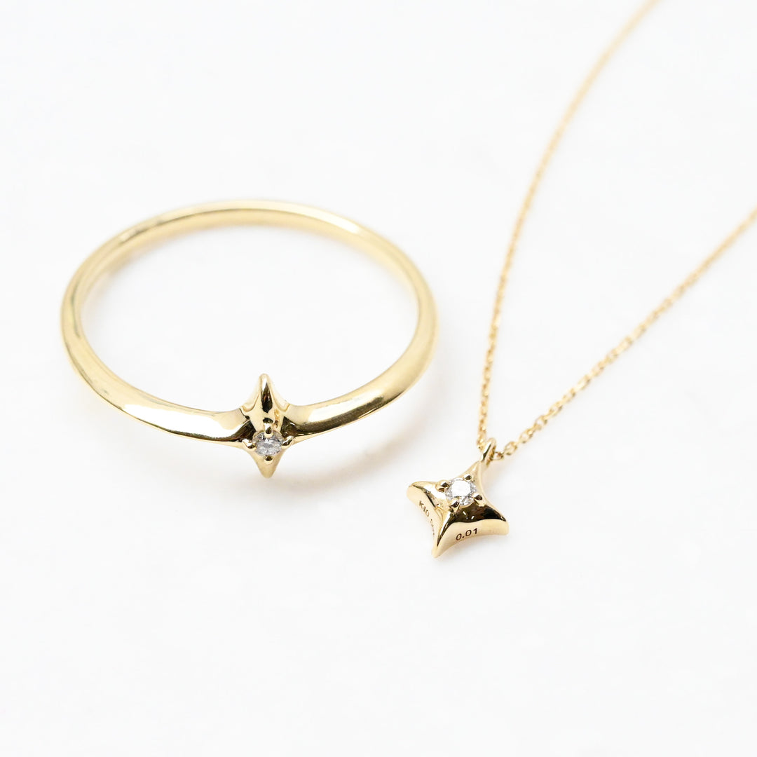 1粒ダイヤモンド ネックレス【K10YG】｜Christmas Collection 2026