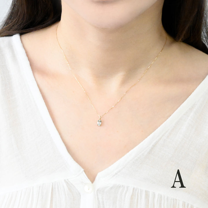 【1点もの】 アクロアイトペンダントトップ K10イエローゴールド｜pale