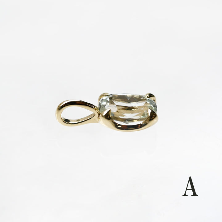 【1点もの】 アクロアイトペンダントトップ K10イエローゴールド｜pale