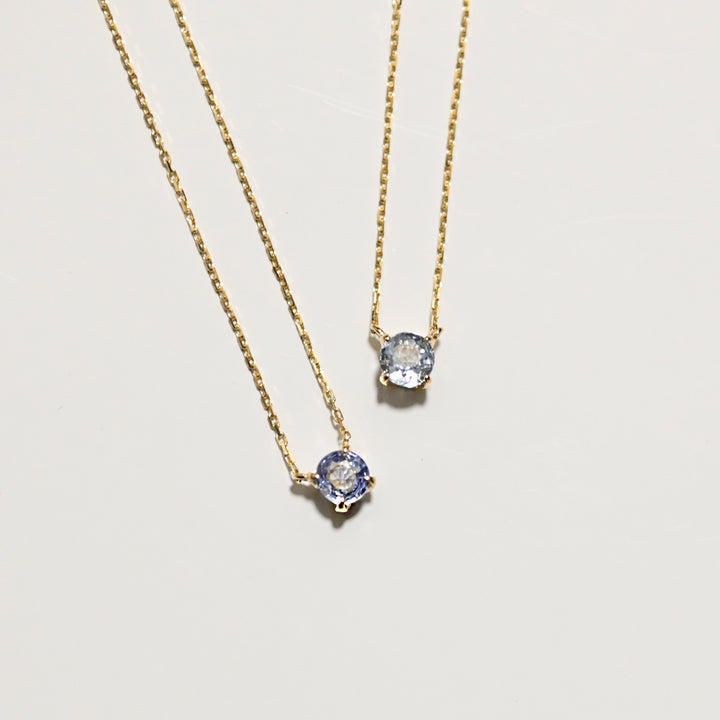 【数量限定】アイスブルーサファイアネックレス【K10YG】25AW