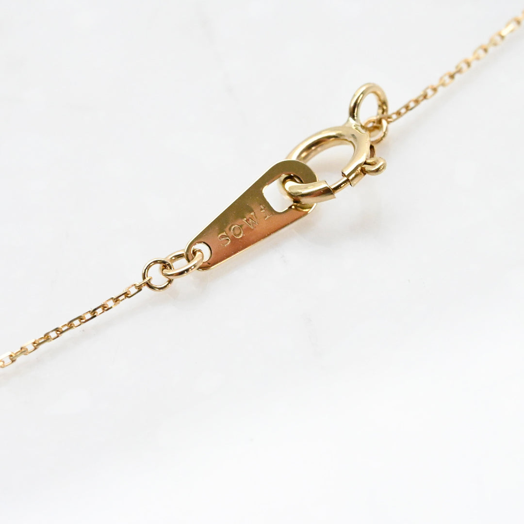 【数量限定】K10YG ティールサファイアネックレス ｜Plume Muse