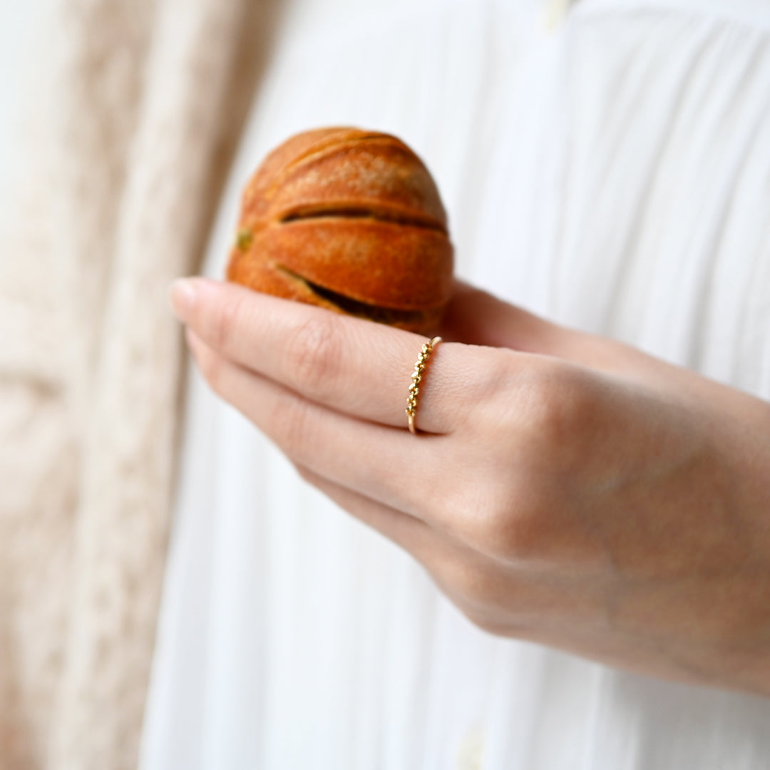 Colorful オレンジガーネット  リング 【K10YG】26SS