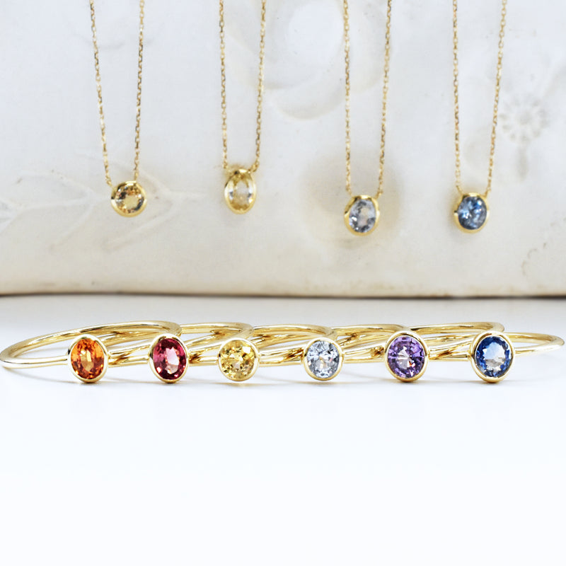 【数量限定】サファイヤ水色ネックレス①