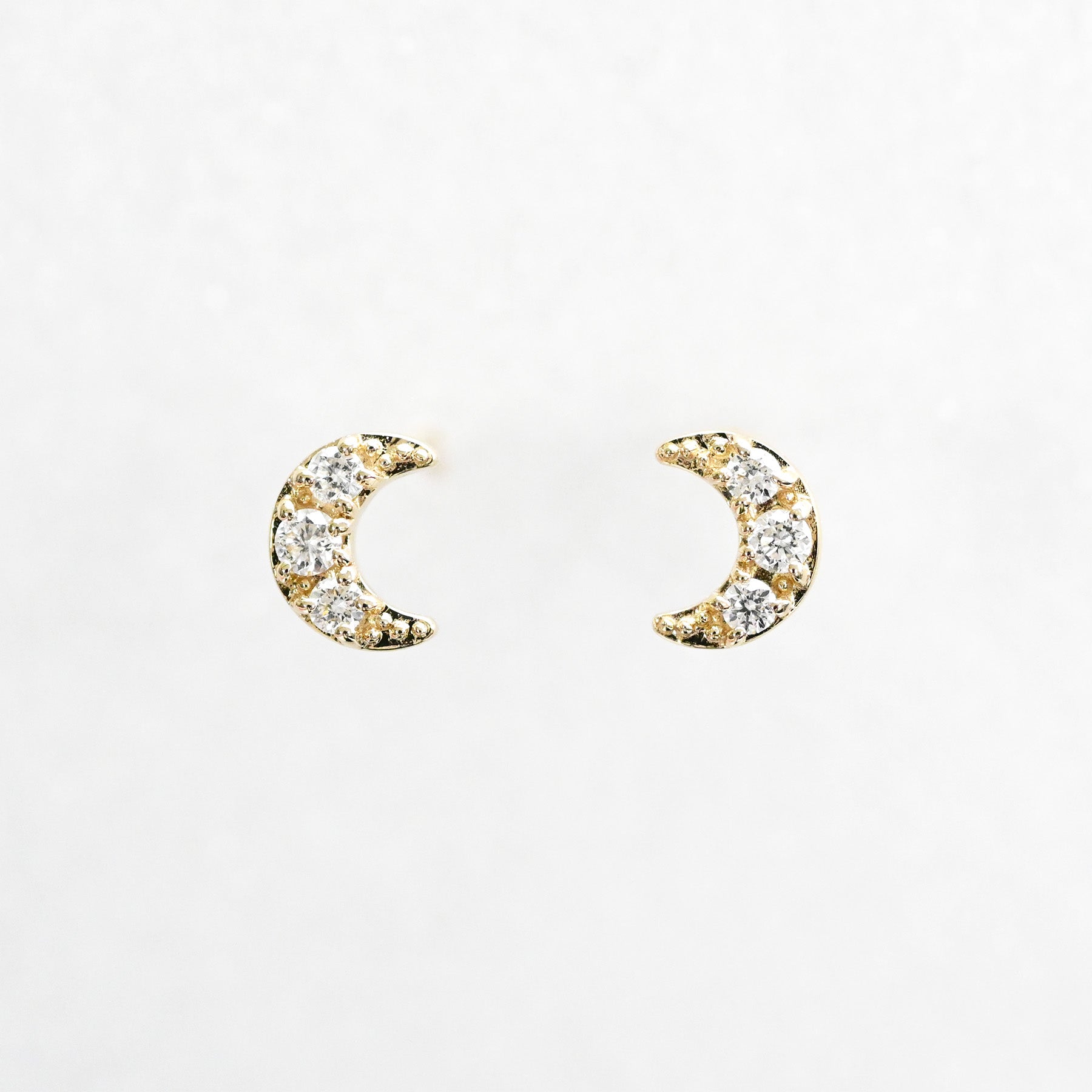 Cookie ダイヤモンド 月 ピアス【K10YG】 – sowi