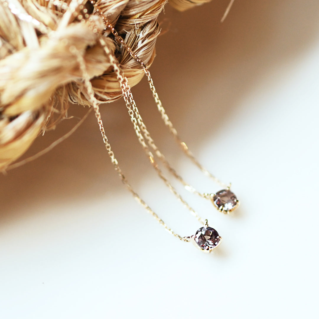 【数量限定】カラーチェンジガーネットネックレス【K10YG】26ss