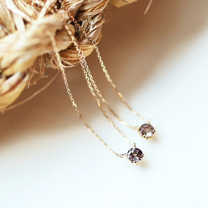 【数量限定】カラーチェンジガーネットネックレス【K10YG】26ss