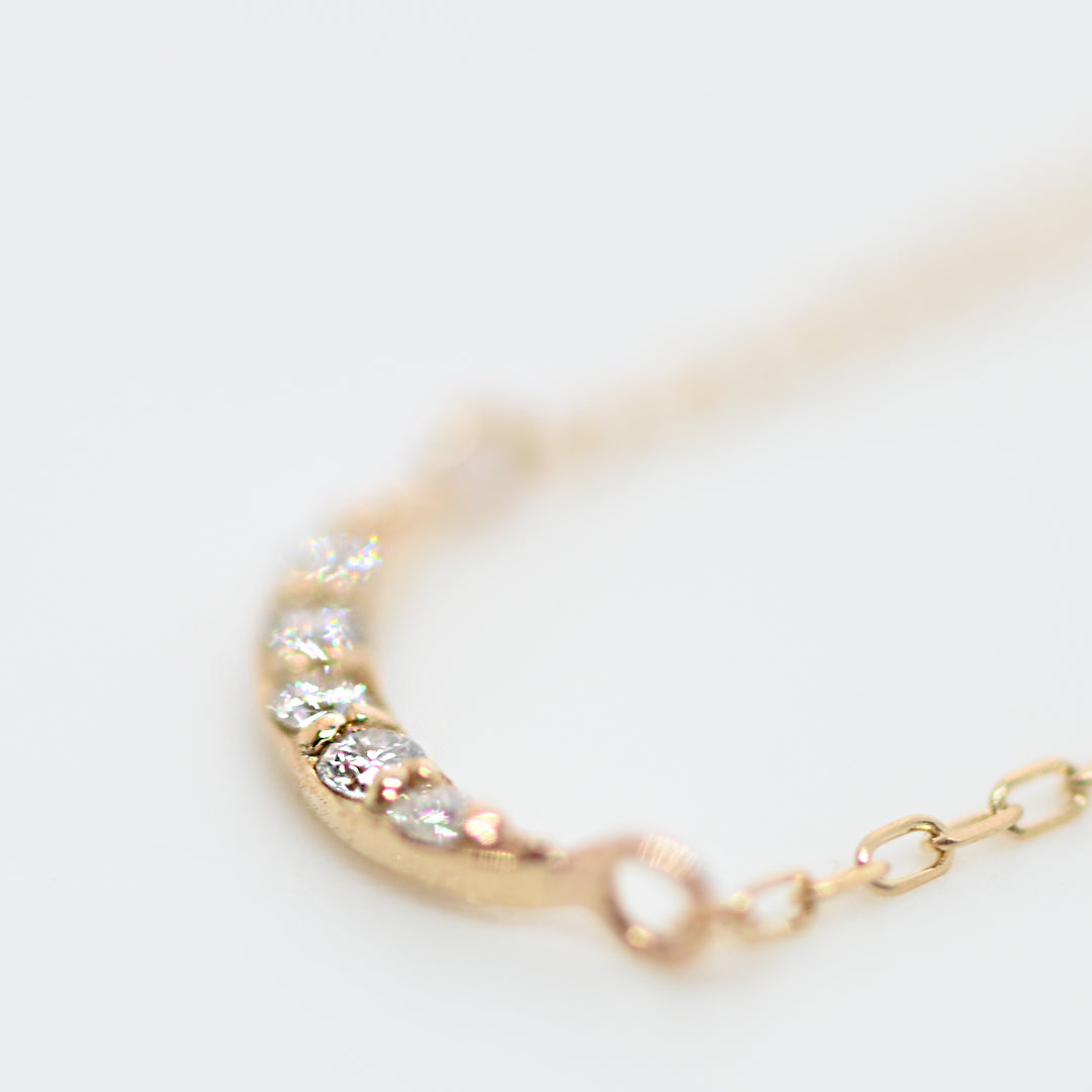 Ru.アクセサリーkumiさま ダイヤモンド クレセントネックレス【K10YG】25ss – sowi