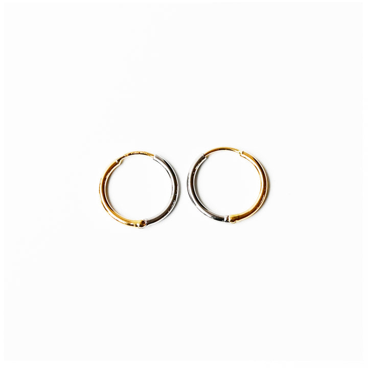 プレーンサークルピアス②【K18×Pt900】26ss