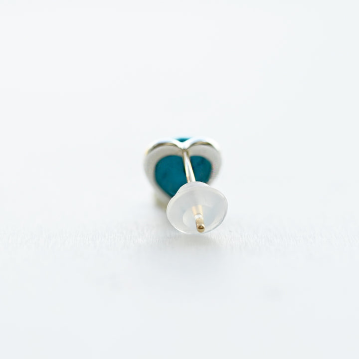 Talat　Turquoise　Heart ピアス　【SV925＋K10YG】26ss