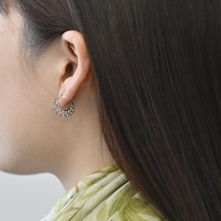 Talat　Kanok Dok Lace ②ピアス【SV925＋K10YG】26ss