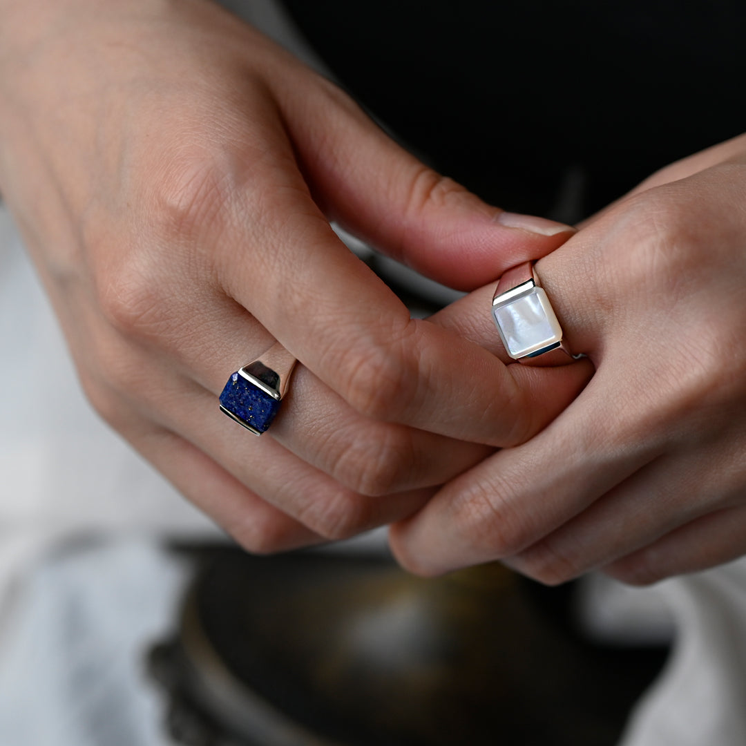 ★MISSOMA★ ENGRAVABLE オクタ シグネット リング Engravable Octa Signet Ring | 18ct Gold Vermeil | Missoma