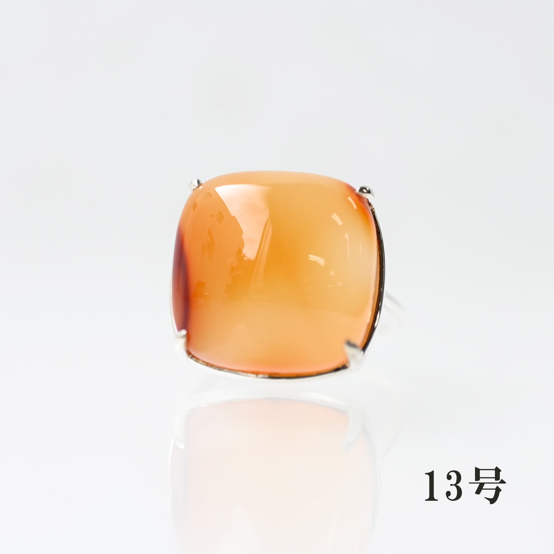 数量限定】カーネリアン リング とろり橙 SV925｜Talat – sowi