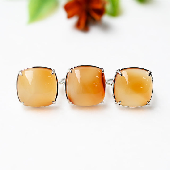 【数量限定】カーネリアン リング とろり橙 SV925｜Talat