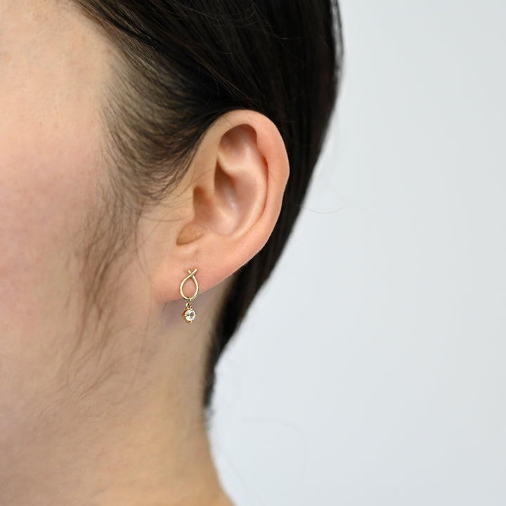 Infini Loop ピアス【K10YG】26ss