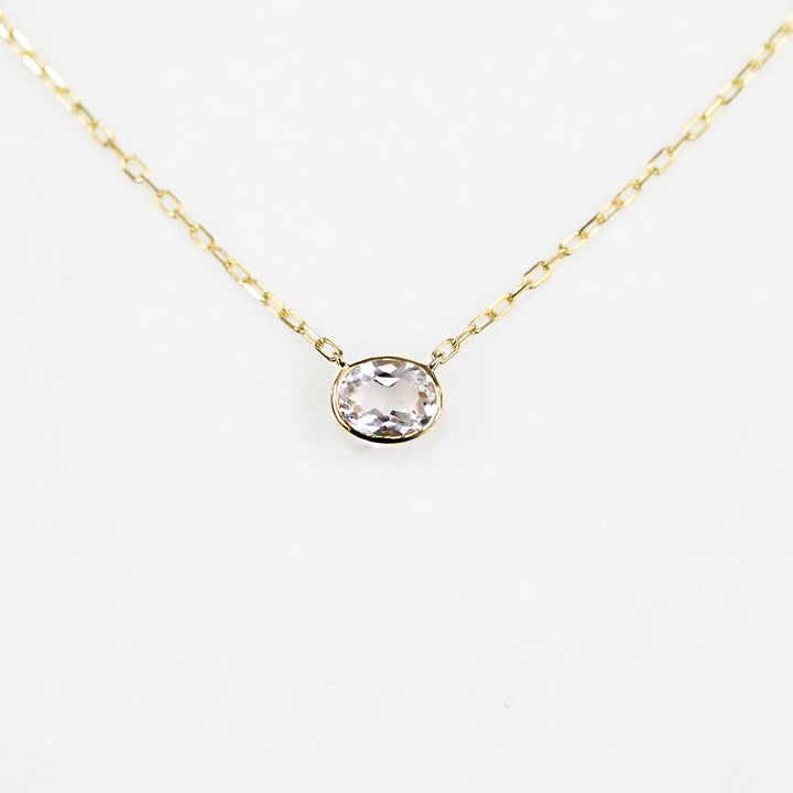 1点物モルガナイトネックレス②【K10YG】26ss