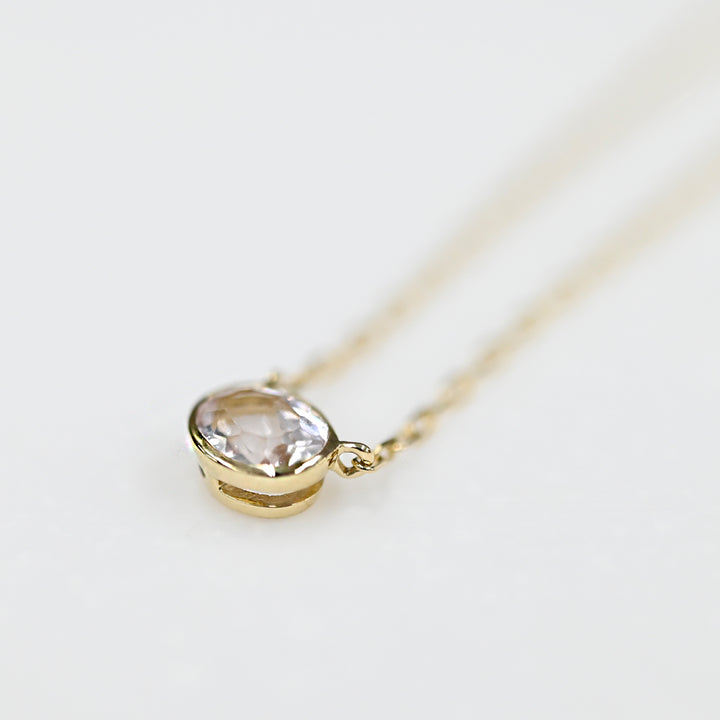 1点物モルガナイトネックレス②【K10YG】26ss