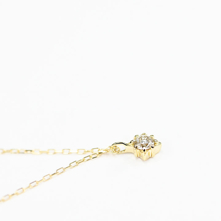 ダイヤモンド四芒星ネックレス【K10YG】26ss