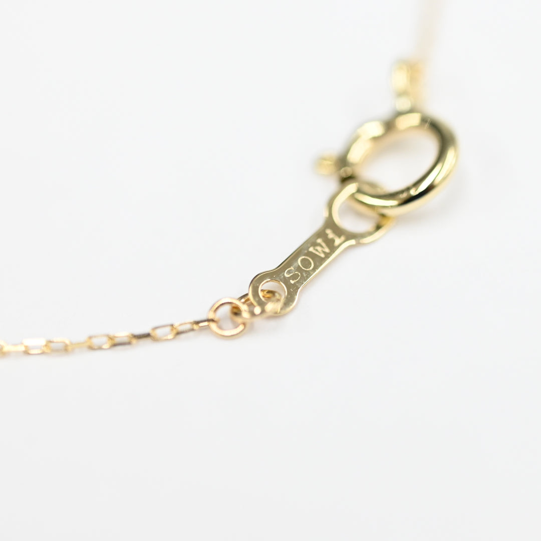 ダイヤモンド四芒星ネックレス【K10YG】26ss